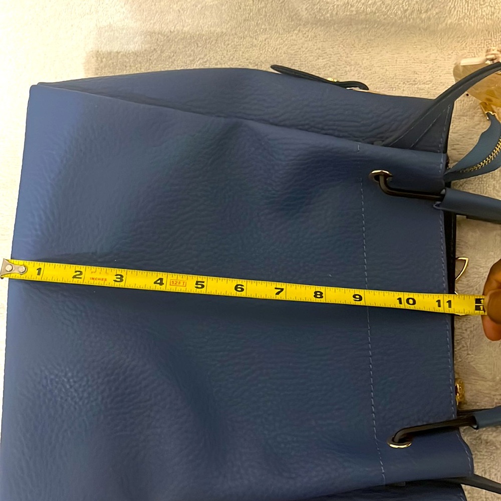 NWT Authentic Matmazel designed 4 pockets  blue shoulder bag . - Picture 8 of 8